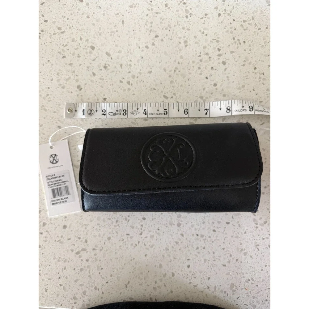 NWT CXL by Christian Lacroix Park Small Clutch Wristlet Black